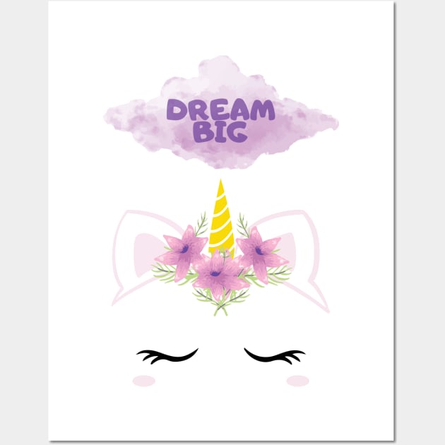 Unicorn Dream BIG Wall Art by EmaDesigns